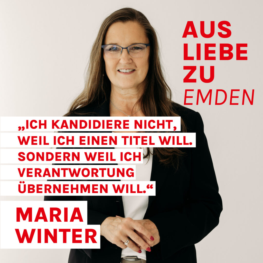 Maria Winter, aus Liebe zu Emden, Bürgermeisterwahl 2026